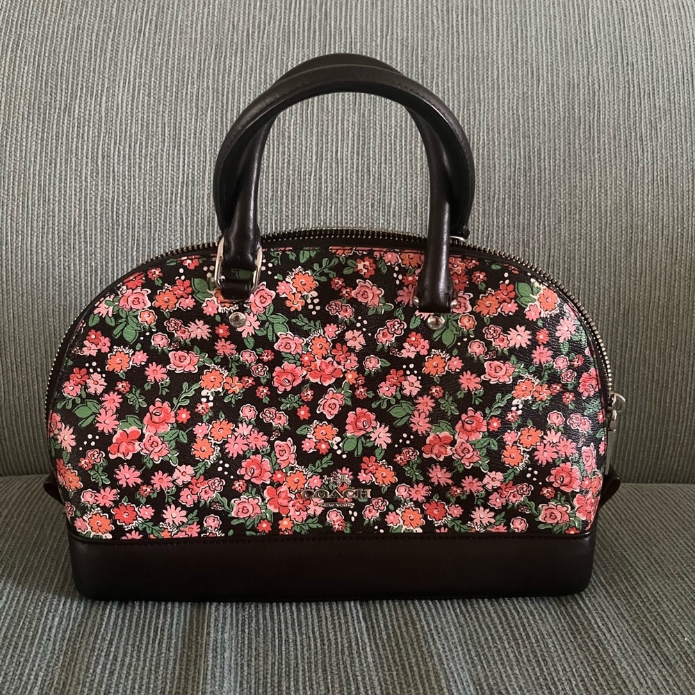 Vintage Coach Floral Top Handle Purse